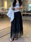 Anai Lace Maxi Skirt [U8I7NWPA]
