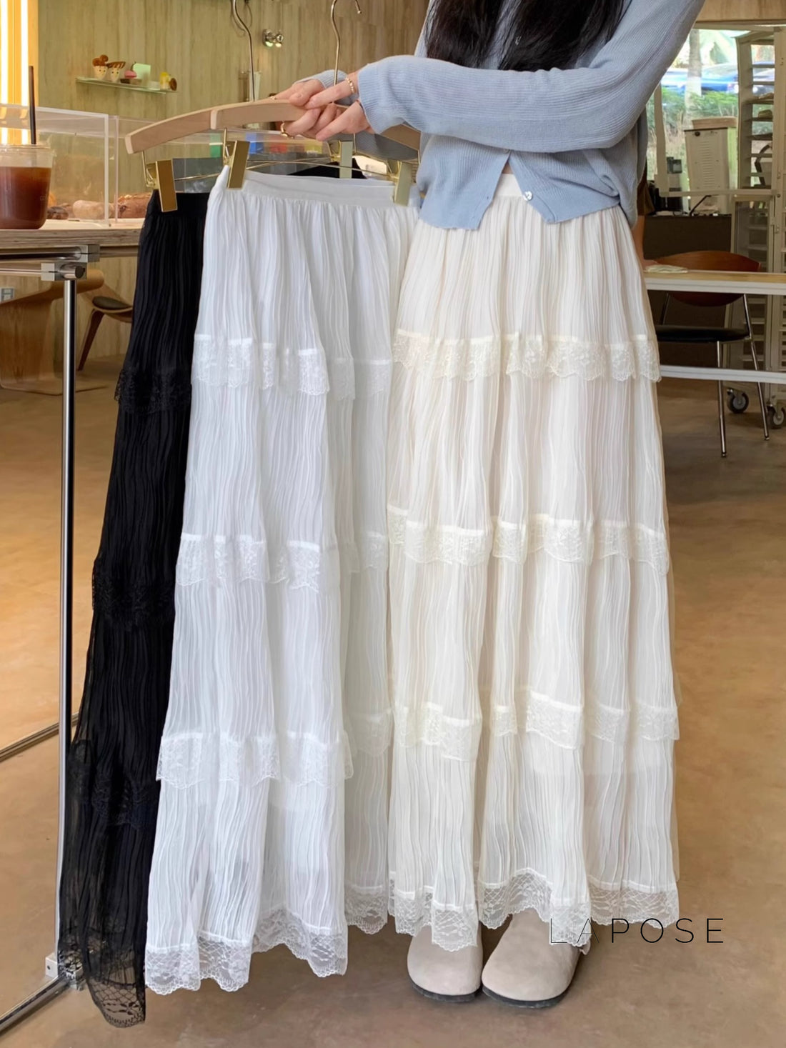 Anai Lace Maxi Skirt [N3X844FM]