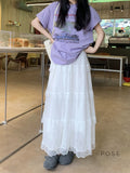 Anai Lace Maxi Skirt [FIBA2K1I]