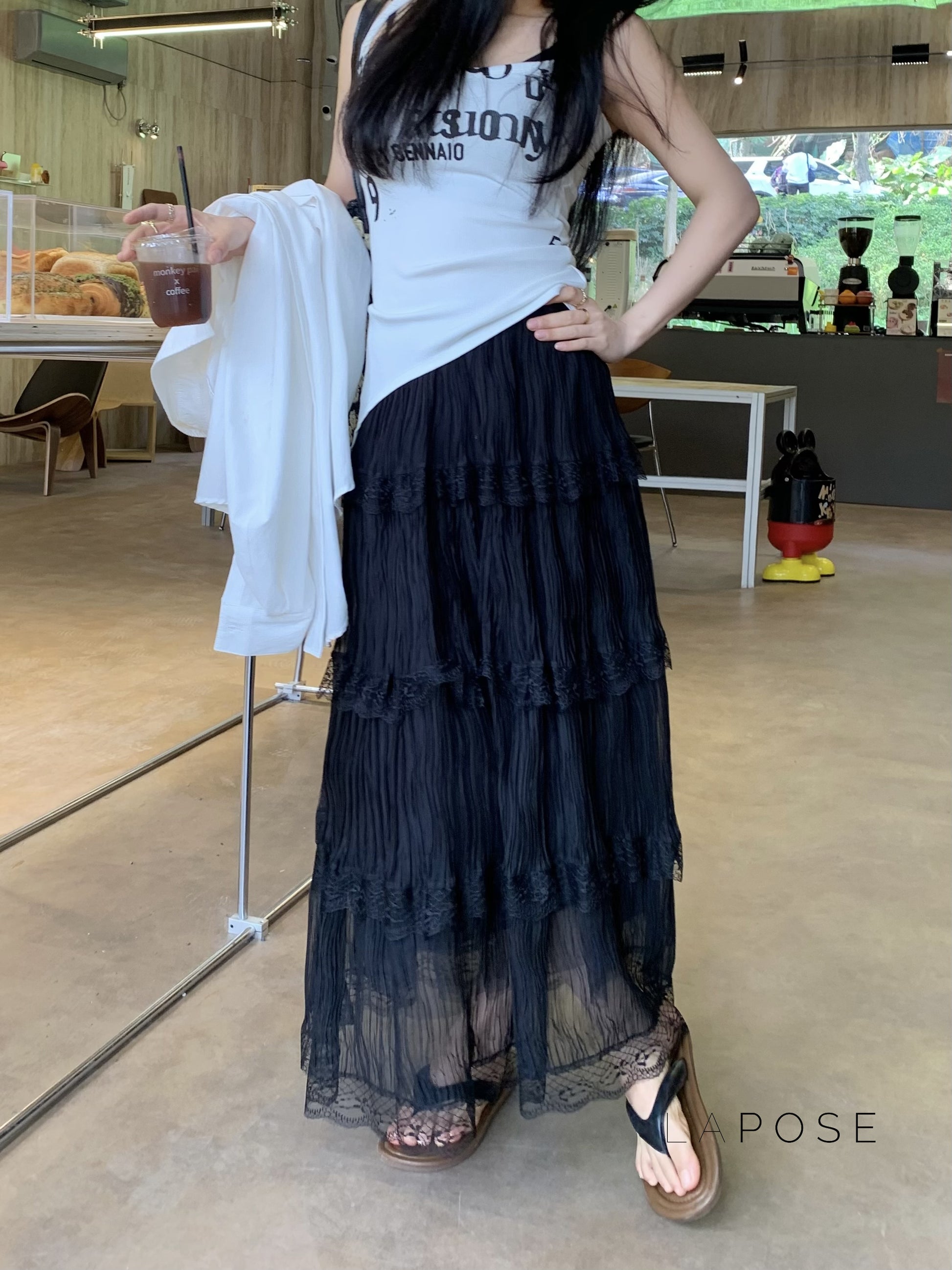 Anai Lace Maxi Skirt [BTPNUP0I]