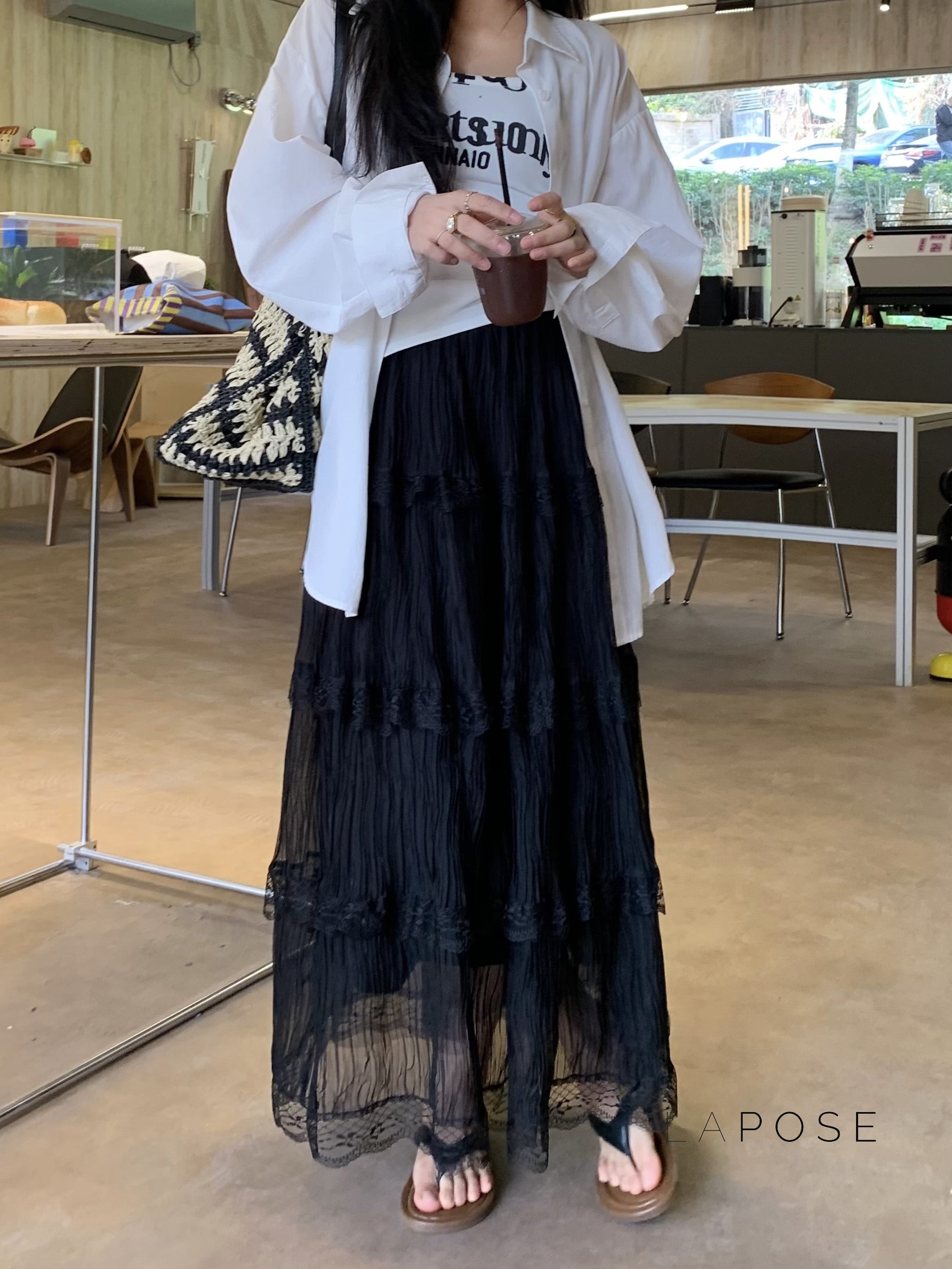 Anai Lace Maxi Skirt [5565MJOI]