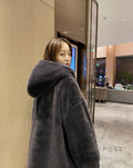 Anai Long Hooded Faux Fur Coat [B316MUR6]