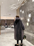 Anai Long Hooded Faux Fur Coat [5AZPGP39]