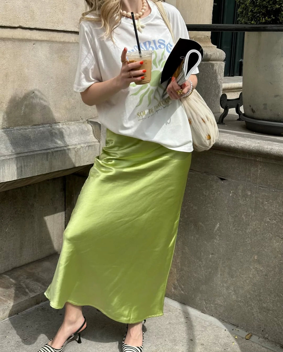 Anaira Sunrise Graphic Oversized Tee