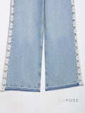 Anaisha Crochet Patch Wide-Leg Jeans [6W3AOEAQ]