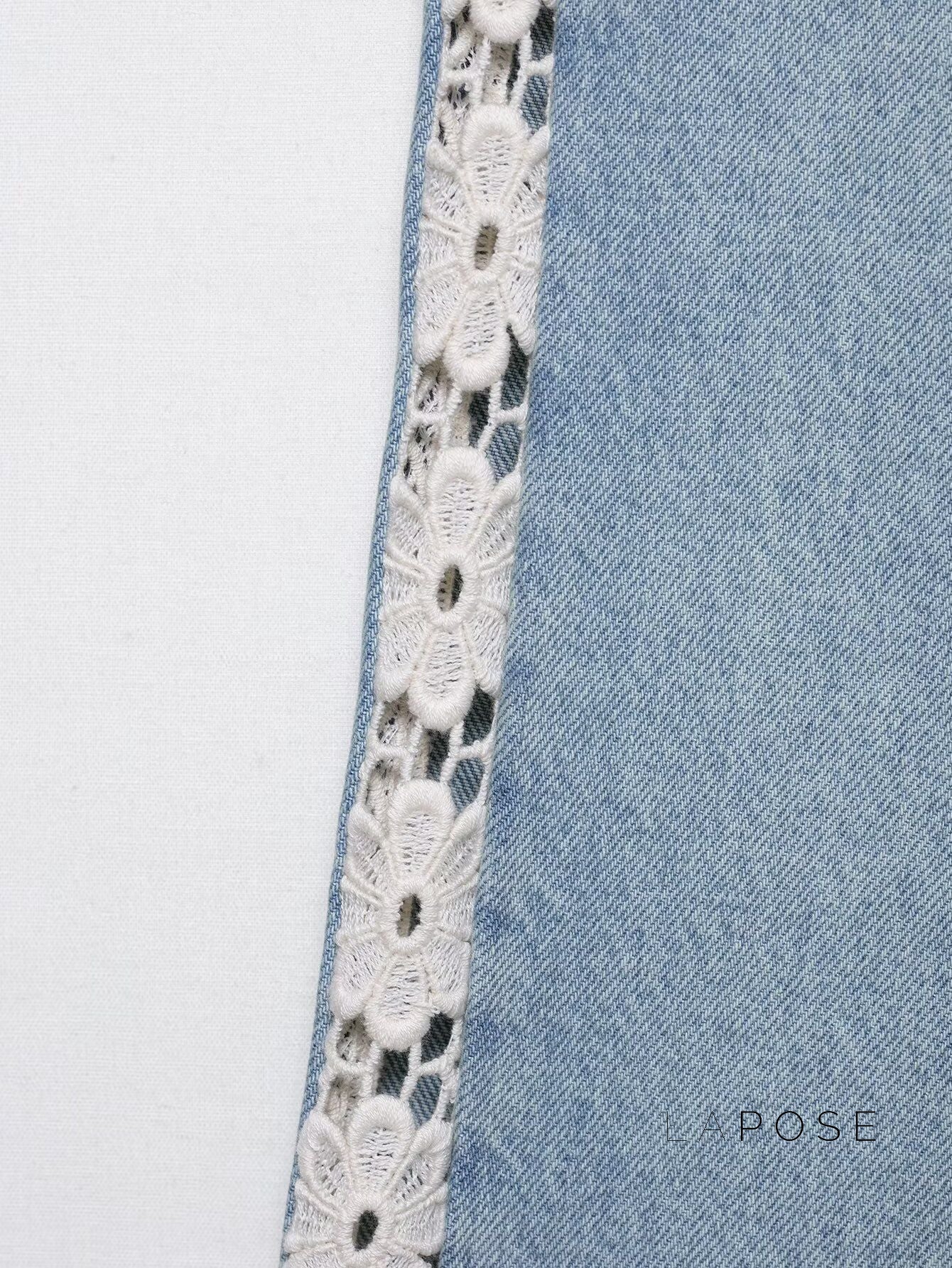 Anaisha Crochet Patch Wide-Leg Jeans [UDP45UO2]