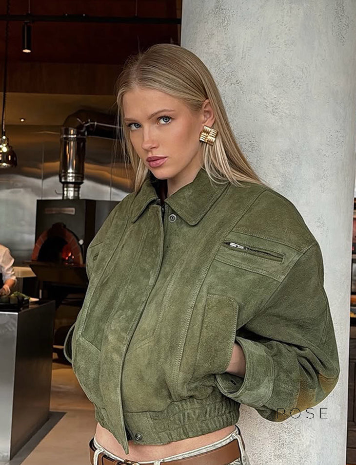 Anaiyah Biker Cropped Jacket [82WZZPKO]