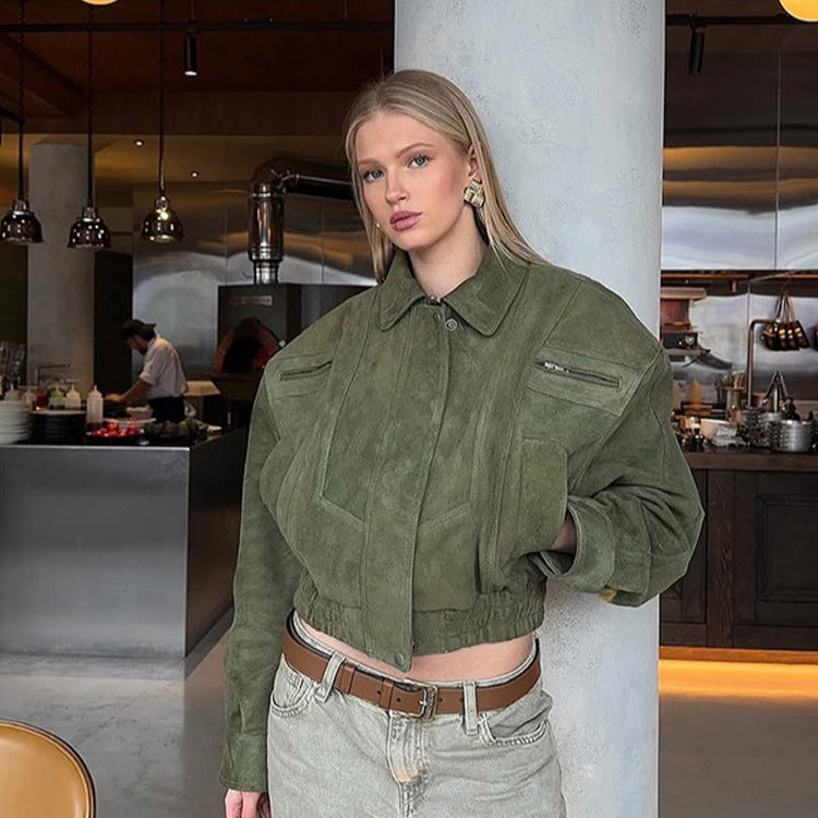 Anaiyah Biker Cropped Jacket [9PD7T9BV]