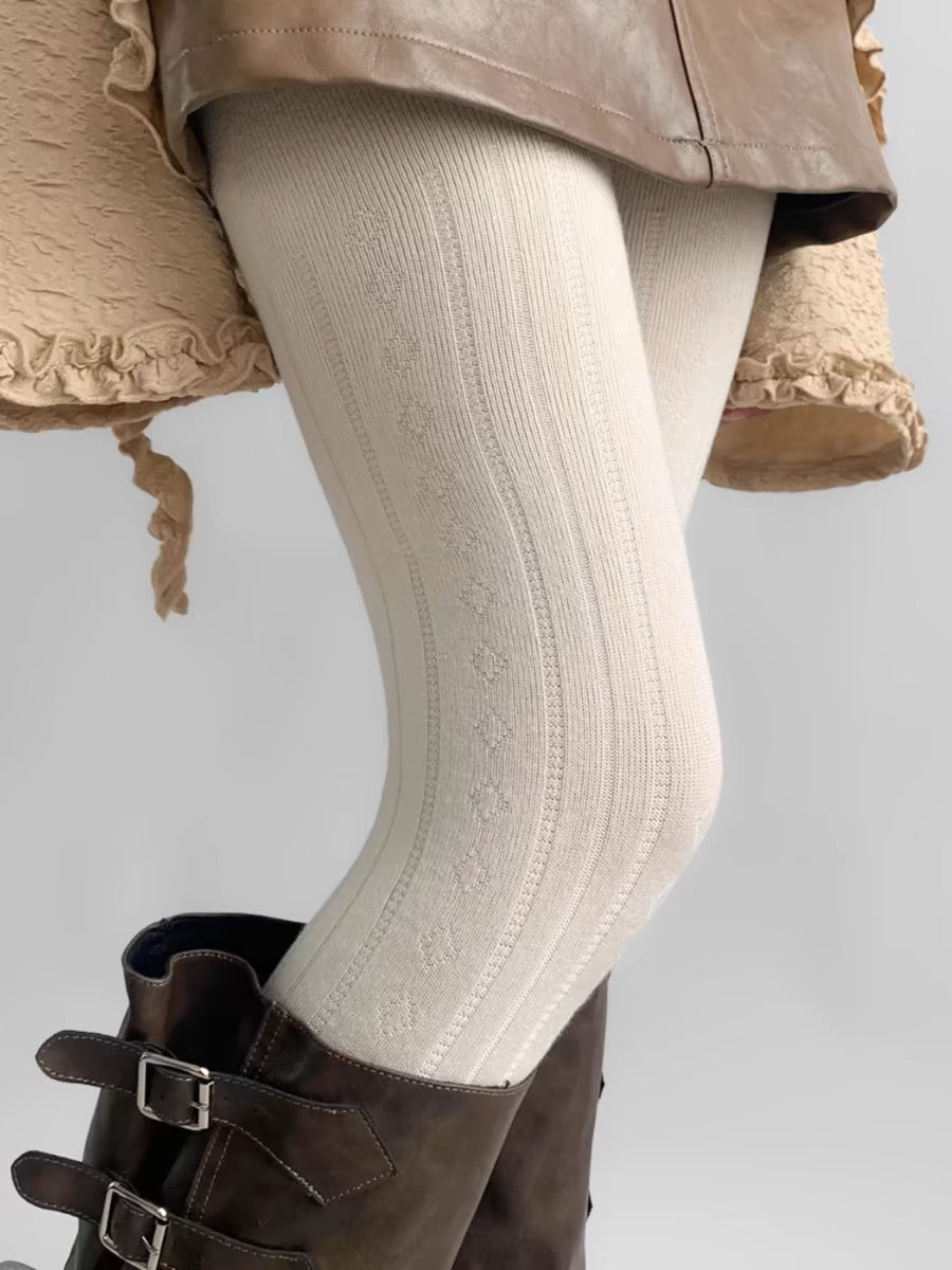 Analee Diamond Patterned Tights [TFUQ5OQ4]