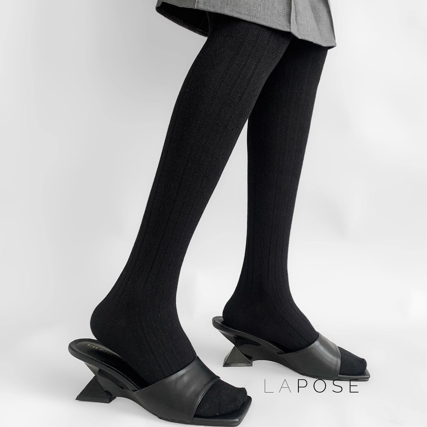 Analee Diamond Patterned Tights [0XM6VUK3]