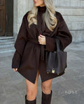 Analee Tie-Front Short Coat [7IUS3SV9]