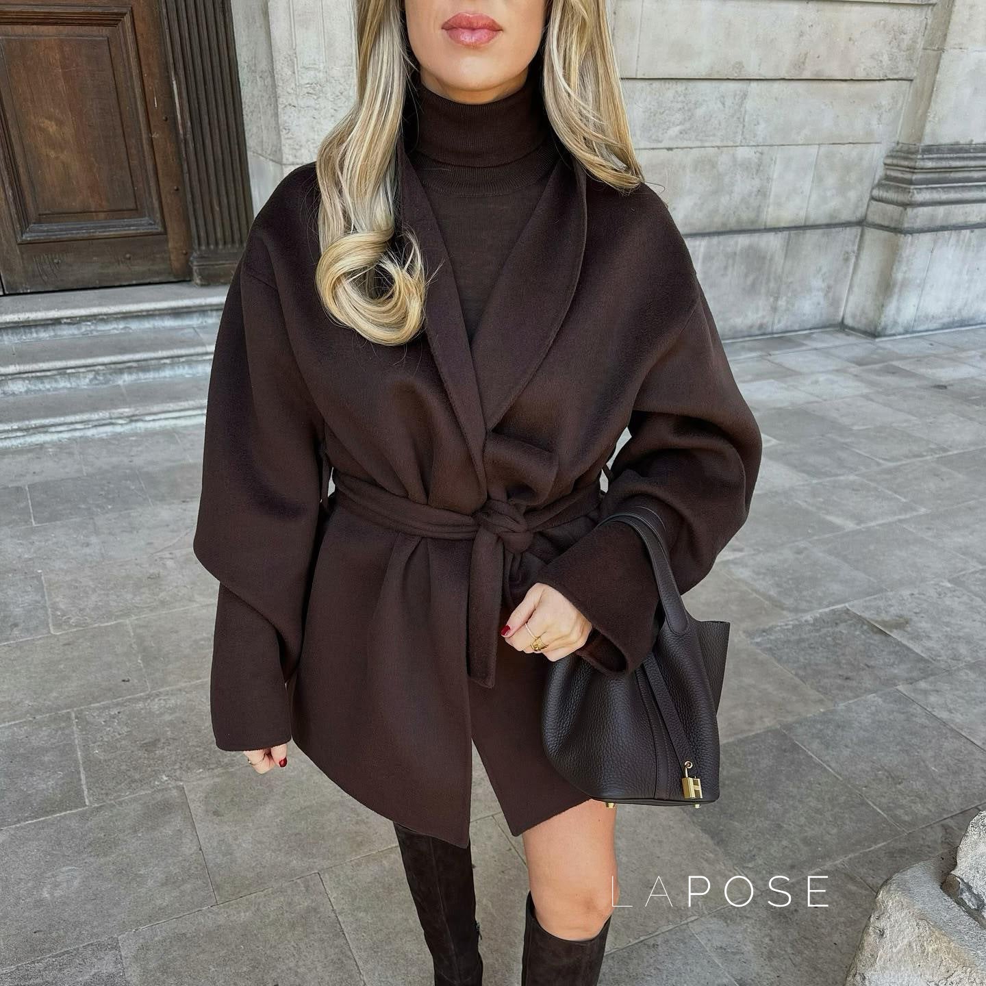 Analee Tie-Front Short Coat [Q7P5CY49]