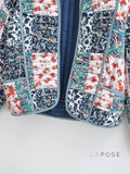 Analiese Printed V-Neck Jacket [VJ6NVIOE]