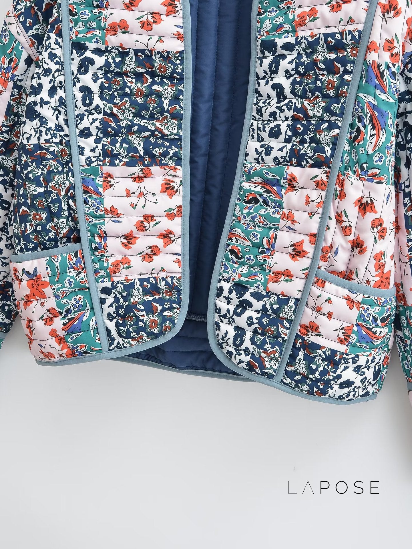 Analiese Printed V-Neck Jacket [VJ6NVIOE]