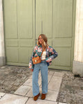 Analiese Printed V-Neck Jacket [C2X0XJ0E]