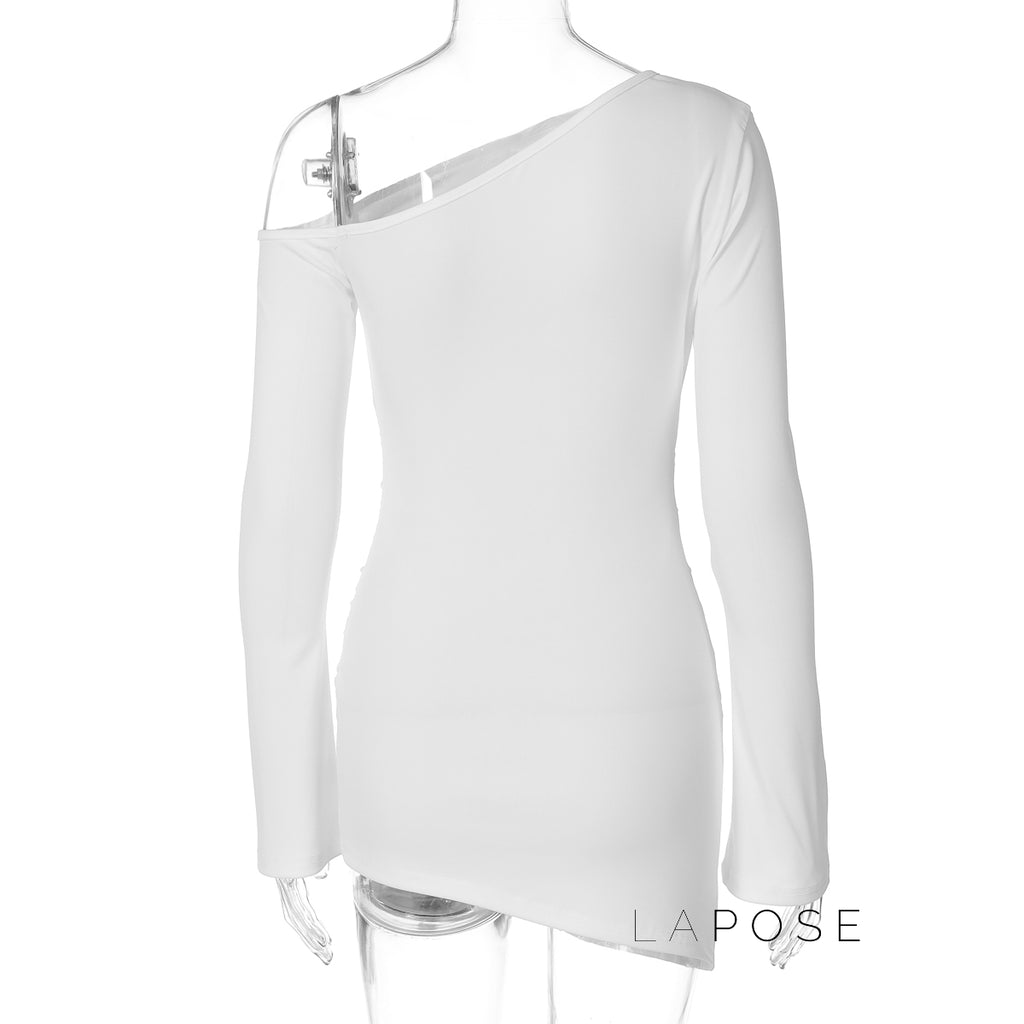 Analisa Off Shoulder Pleated Dress [9XBTKRR4]
