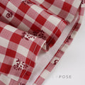 Ananya Red Plaid Camisole [W3NJOLOE]