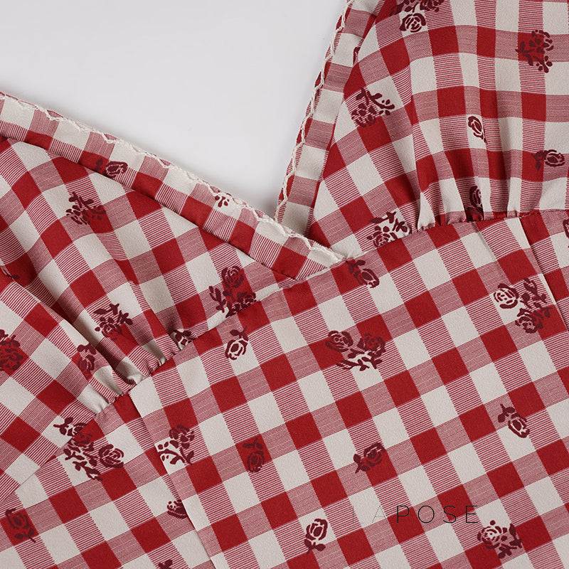 Ananya Red Plaid Camisole [OJ4VW9A2]