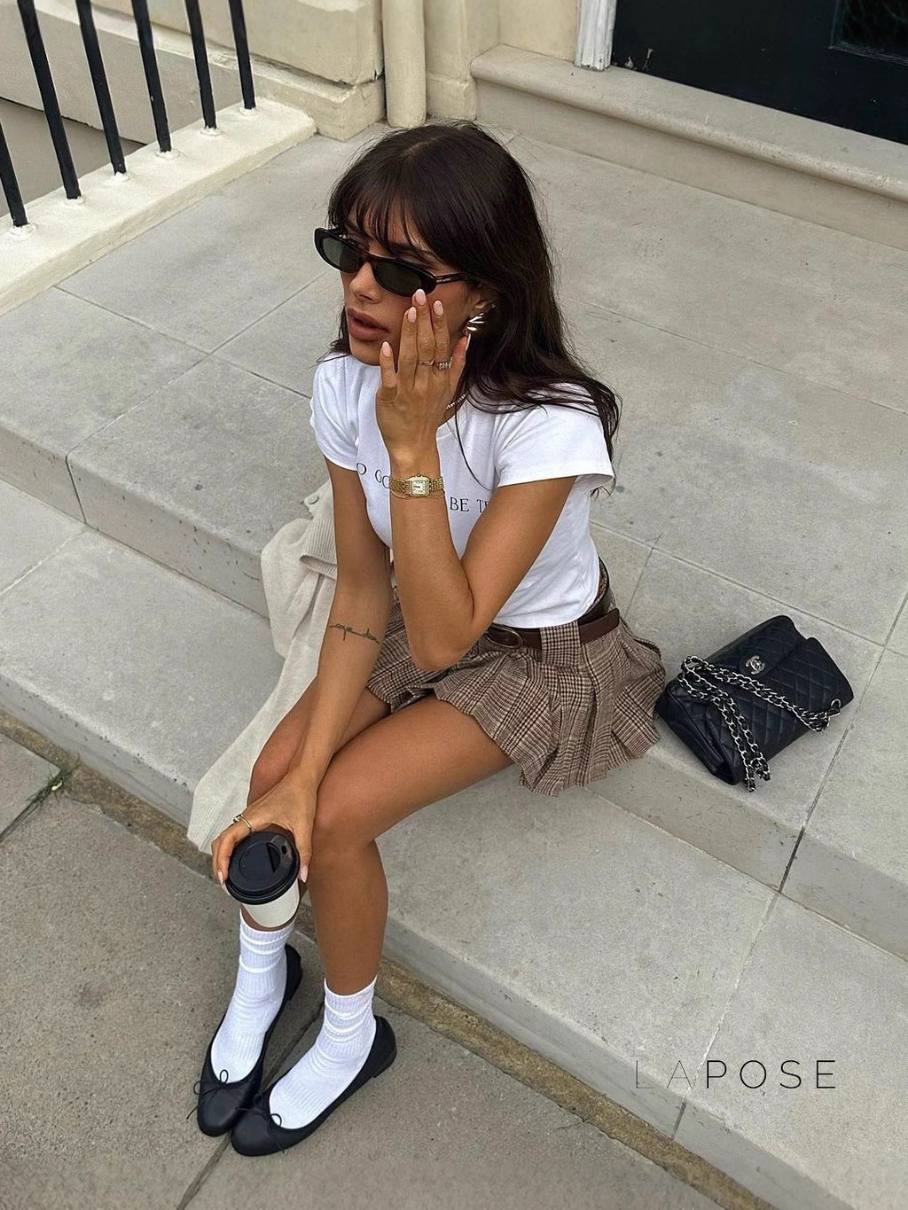 Anderson Low-Rise Plaid Mini Skirt [2WPYNX3W]