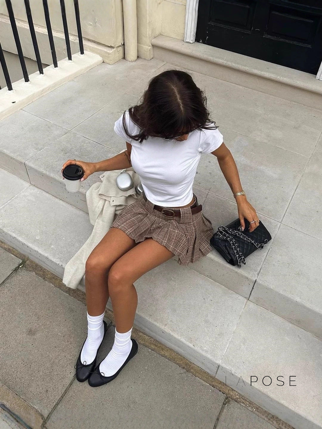 Anderson Low-Rise Plaid Mini Skirt [T4PFADAH]