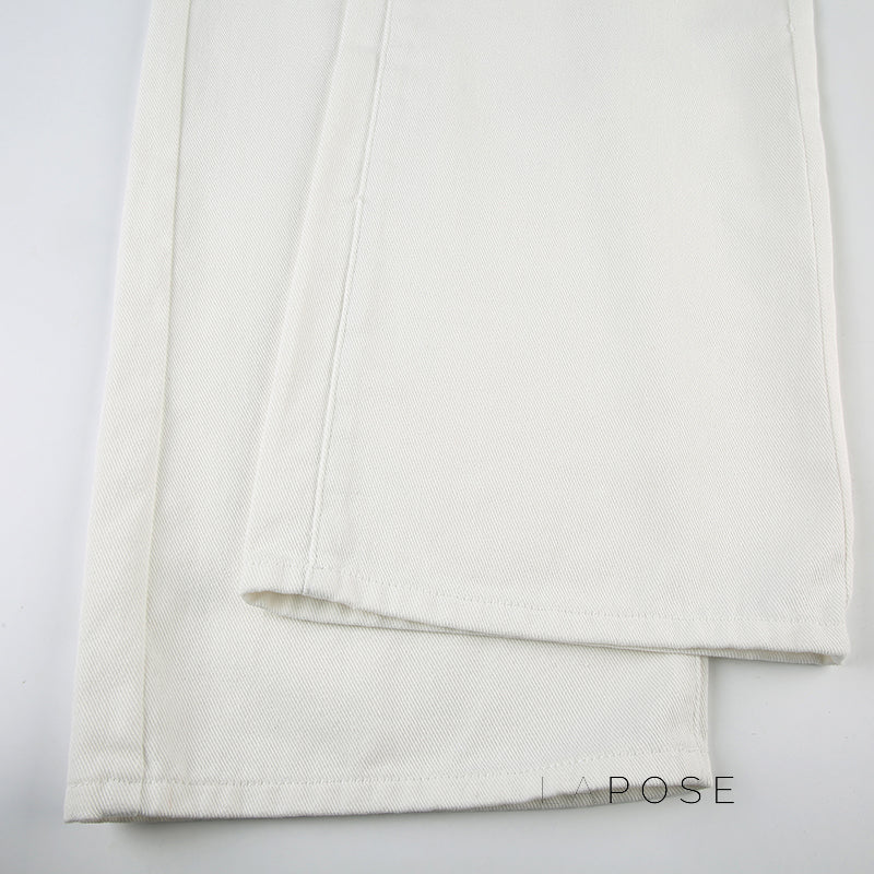 Andria White Straight-Leg Jeans