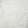 Andria White Straight-Leg Jeans
