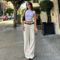 Andria White Straight-Leg Jeans