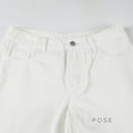 Andria White Straight-Leg Jeans