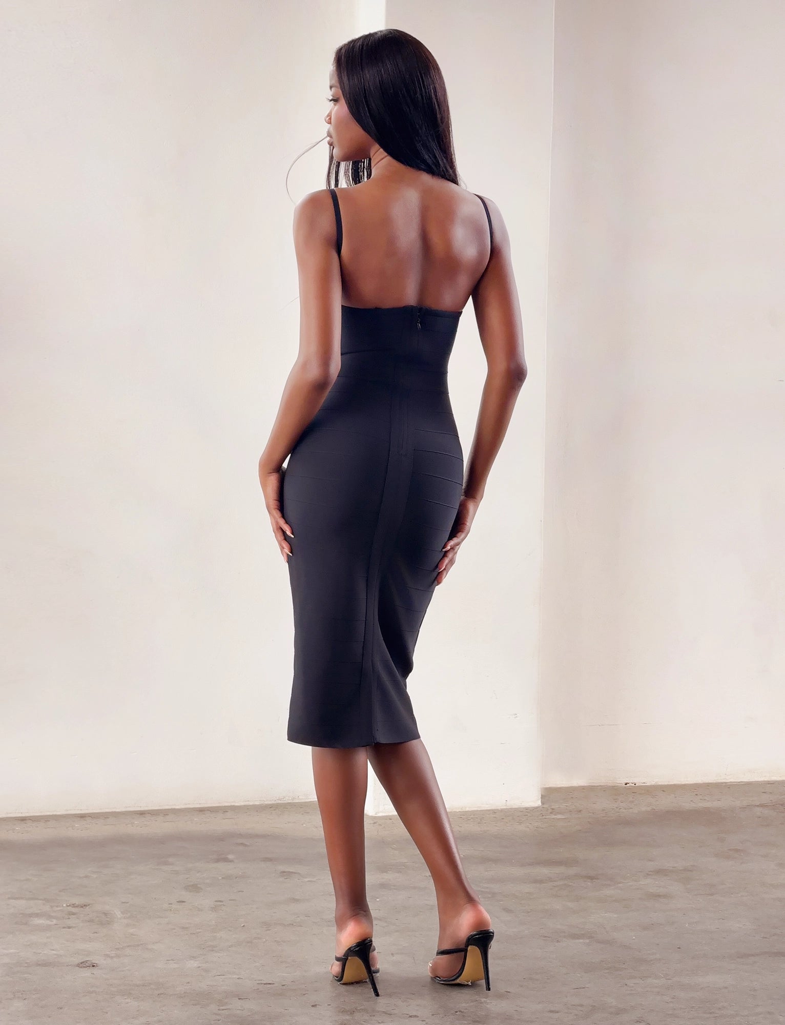 LaPose Anijah Midi Bandage Dress