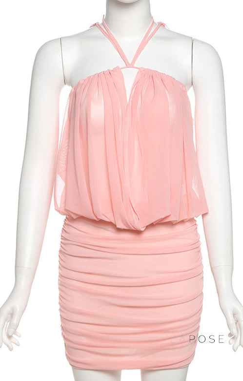 Annamae Halter Mini Dress [MJCEJ1V5]