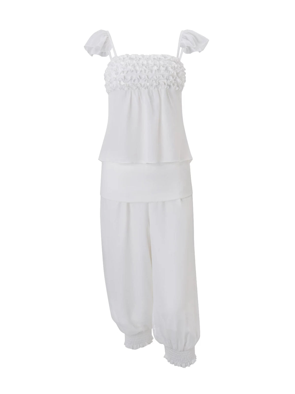 LaPose - Anne Ruffle Smocked Pant Set
