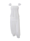 LaPose - Anne Ruffle Smocked Pant Set