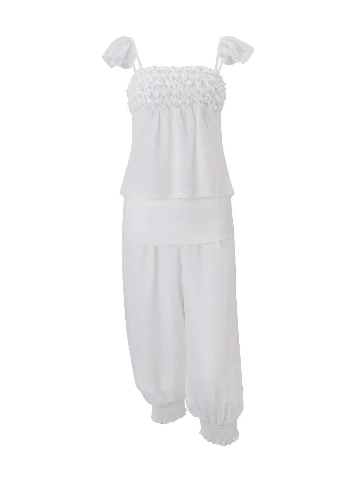 LaPose - Anne Ruffle Smocked Pant Set