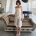 LaPose - Anne Ruffle Smocked Pant Set