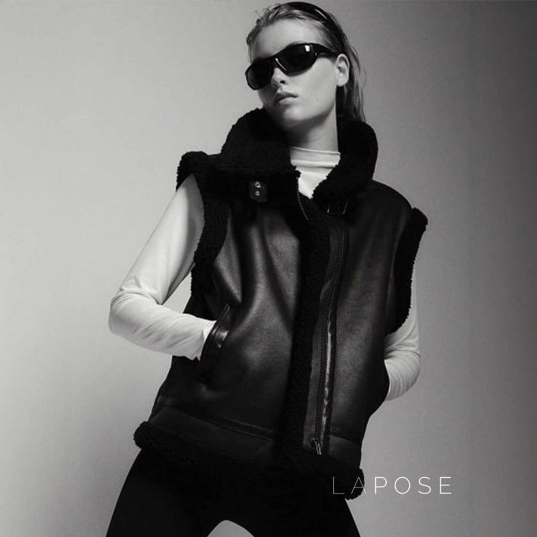 Annette Faux Fur Vest [ODOP40MX]