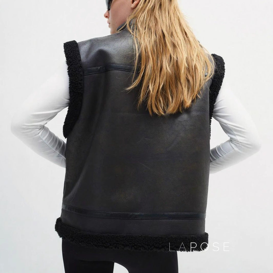 Annette Faux Fur Vest [YW1P9CO3]