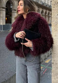 Anniyah Cropped Faux Fur Jacket [ZVB76X4R]