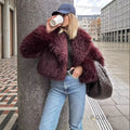 Anniyah Cropped Faux Fur Jacket [TONUJHZ3]