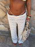 Annmarie Resort Lace Straight Pants [2GAKNF89]