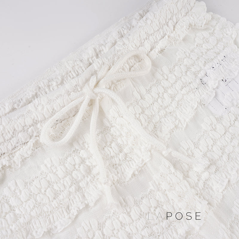 Annmarie Resort Lace Straight Pants [JF0YEP1G]