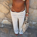 Annmarie Resort Lace Straight Pants [E28L4KP4]