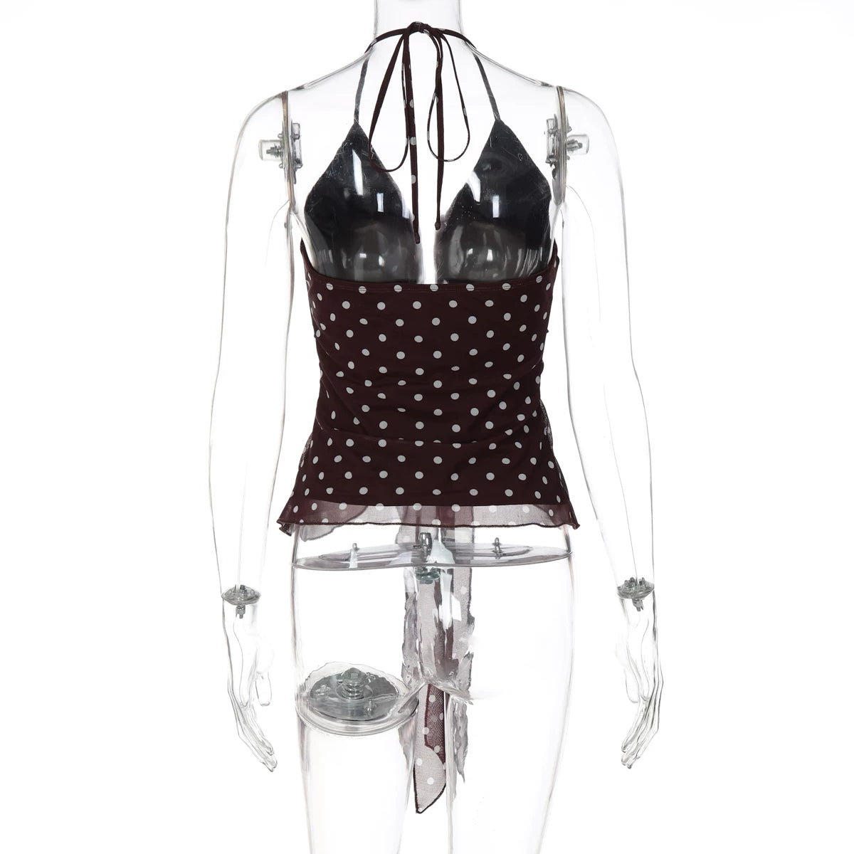 Annslee Polka Dot Halter Top