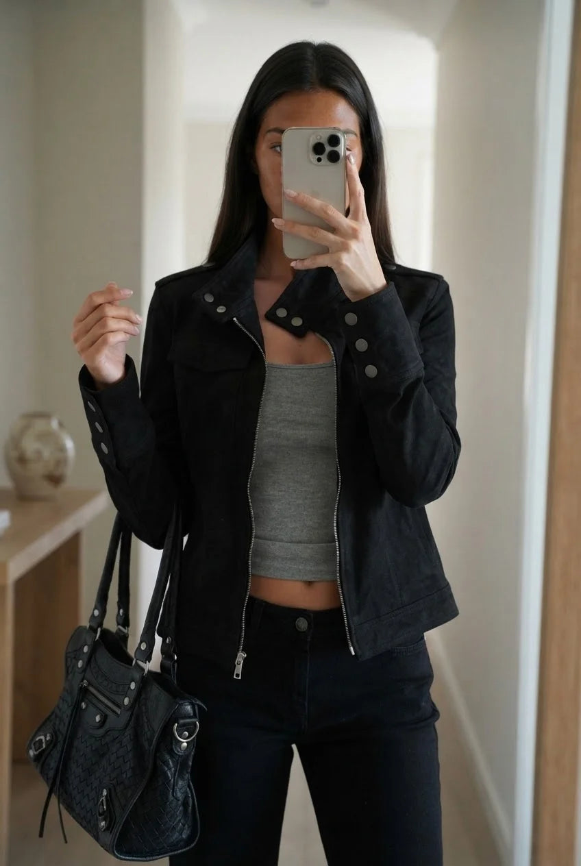 LaPose - Ansleigh Retro Suede Slim Jacket