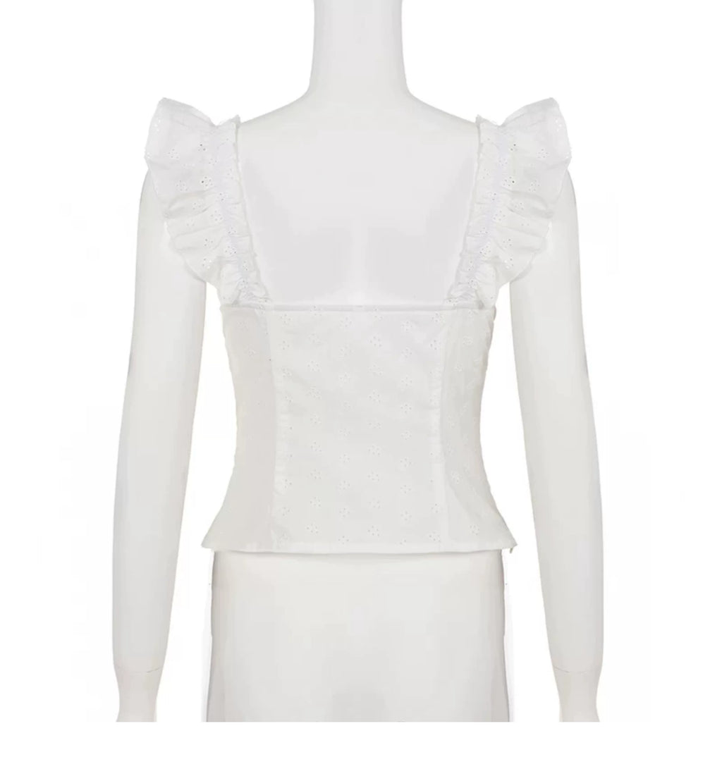 LaPose - Aoife Lace Bow Corset Top