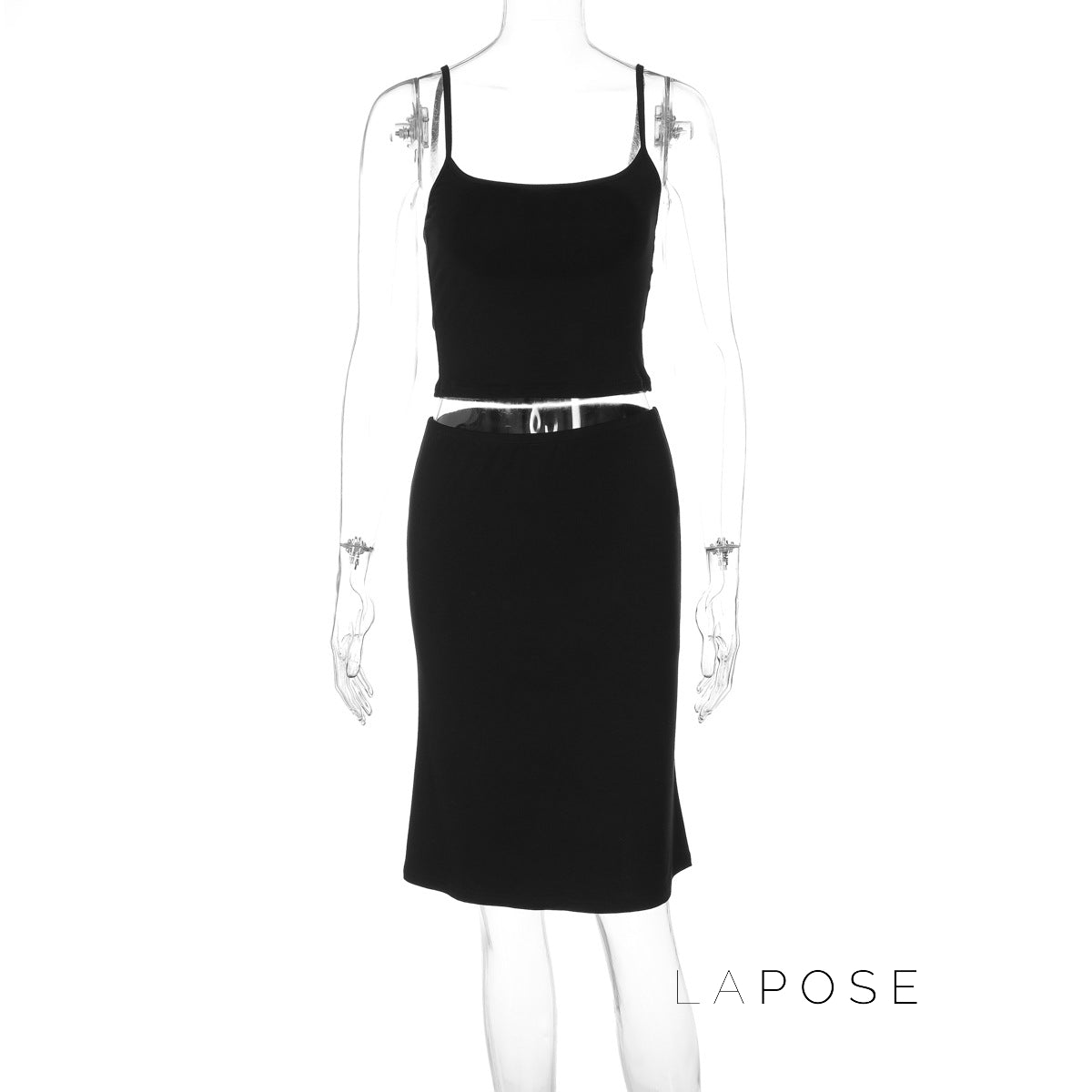 Aolani Ribbed Mini Skirt Set [Y31876NA]