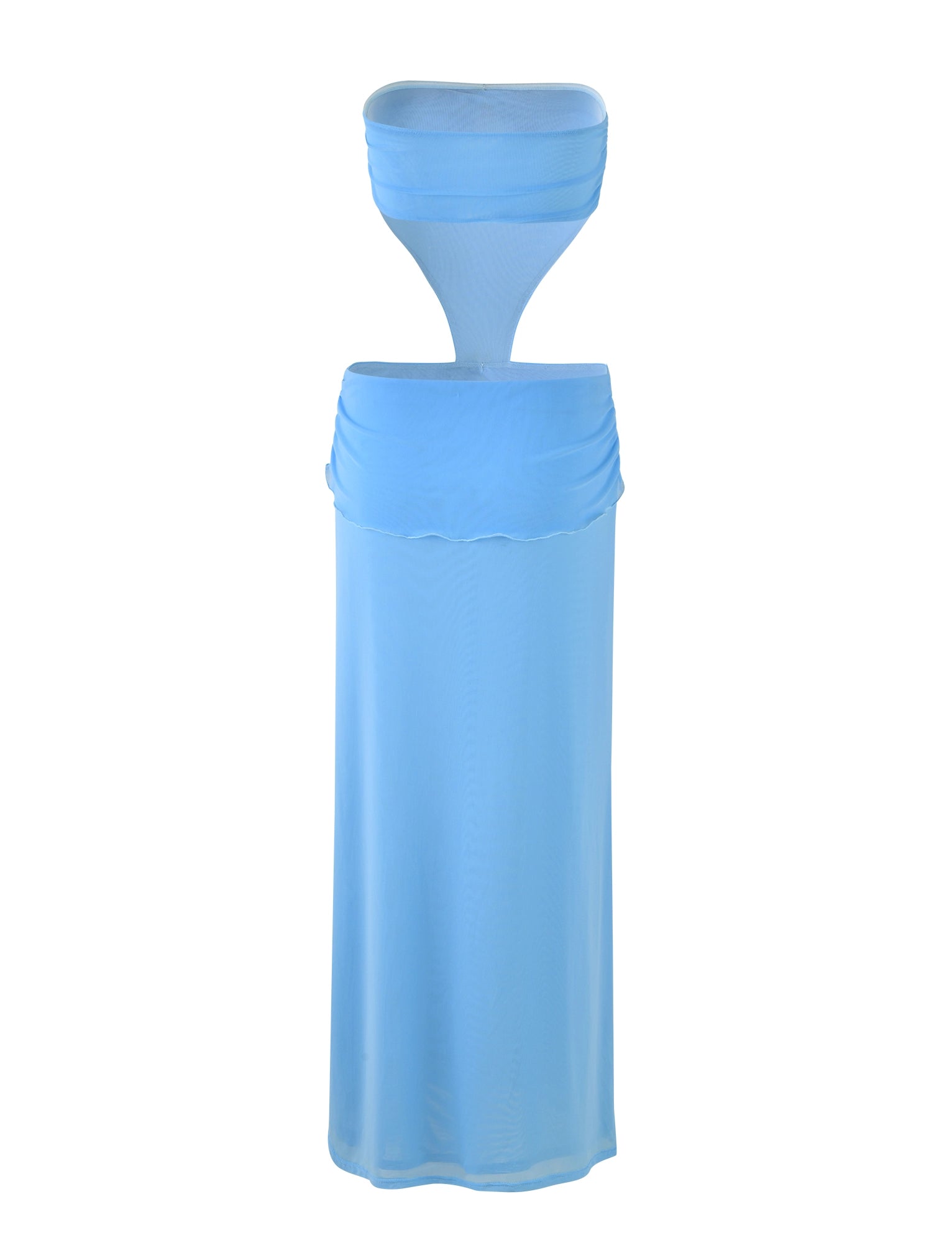 LaPose Arantza Ruched Cut-Out Maxi Dress