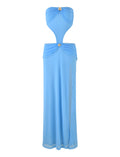 LaPose Arantza Ruched Cut-Out Maxi Dress