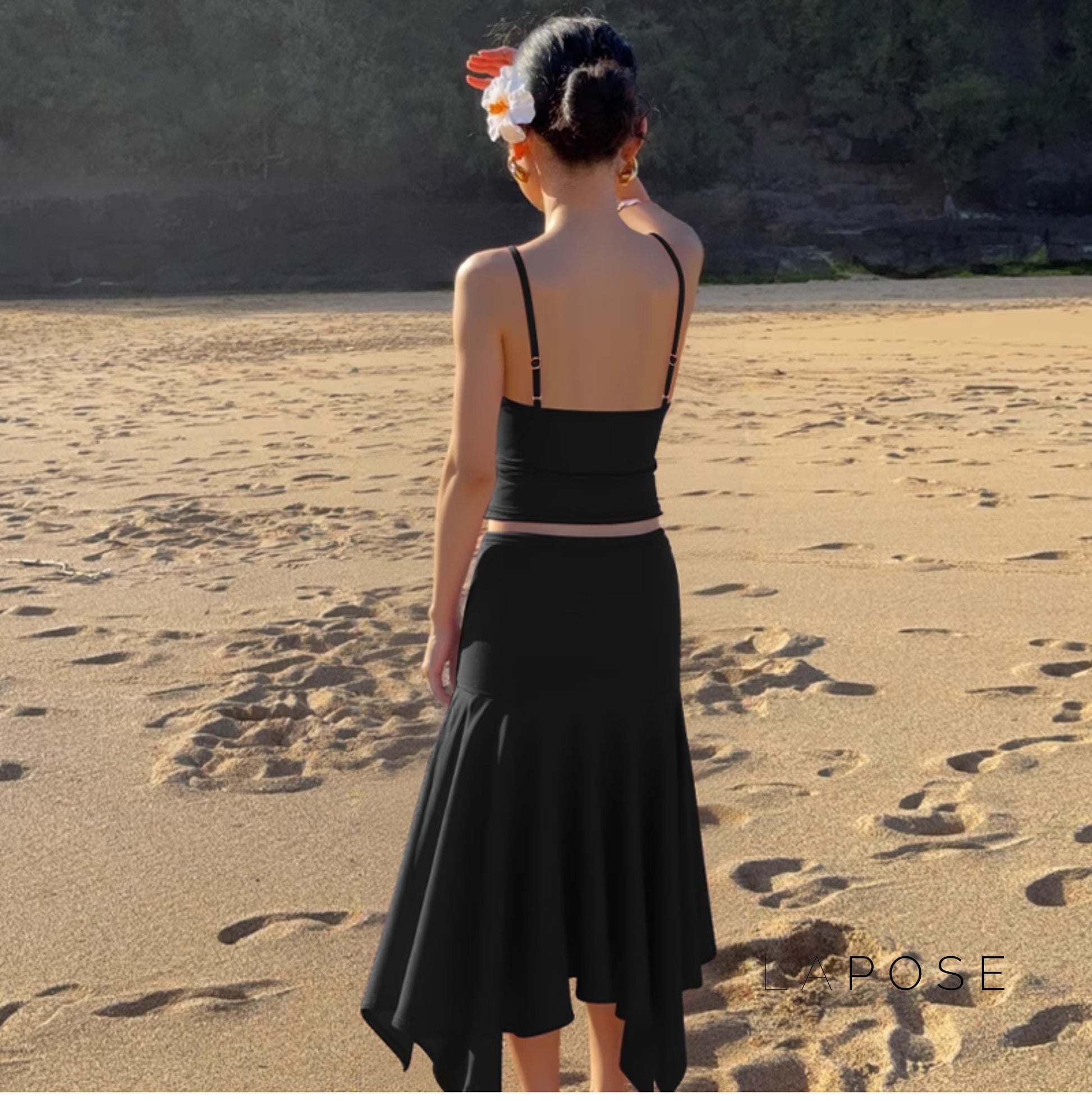 Aria One-Shoulder Skirt Set [KNPVUJOD]