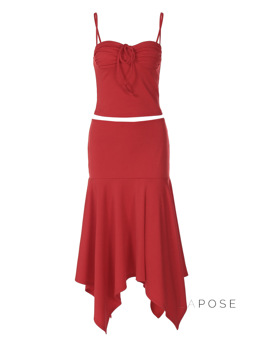 Aria One-Shoulder Skirt Set [RDR6G09W]