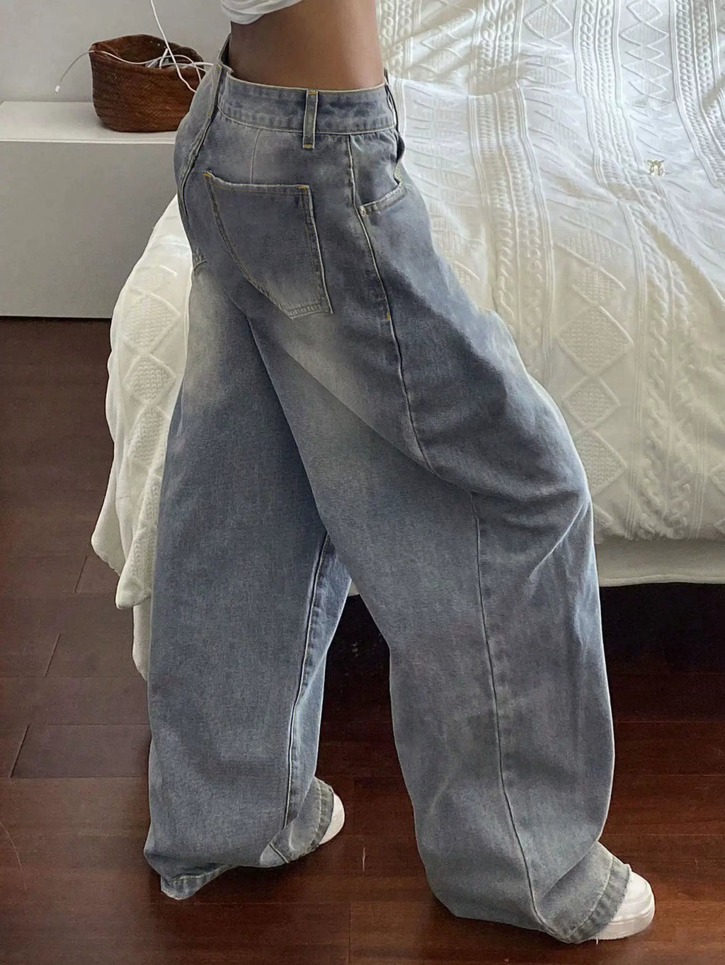 LaPose - Aria Washed Wide Leg Jeans
